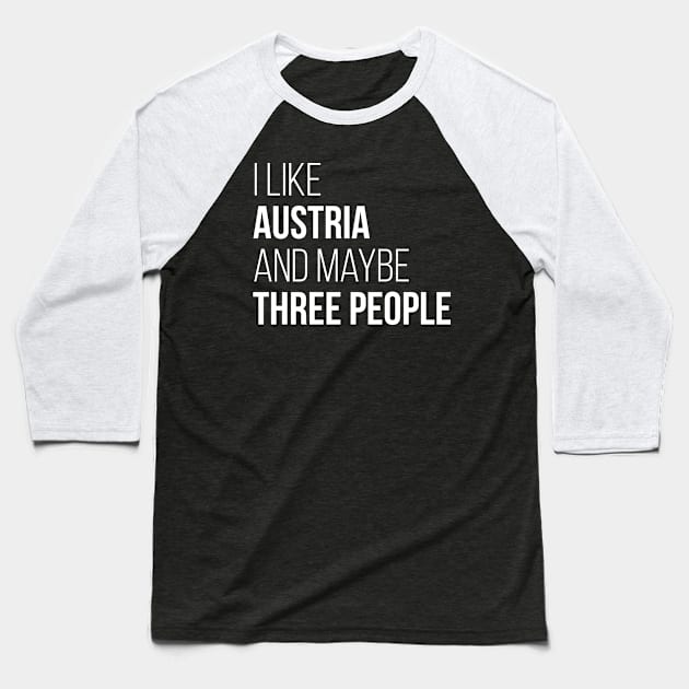 Austria Baseball T-Shirt by OKDave